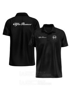 POLO ALFA ROMEO BLACK WHITE : Performance & Style