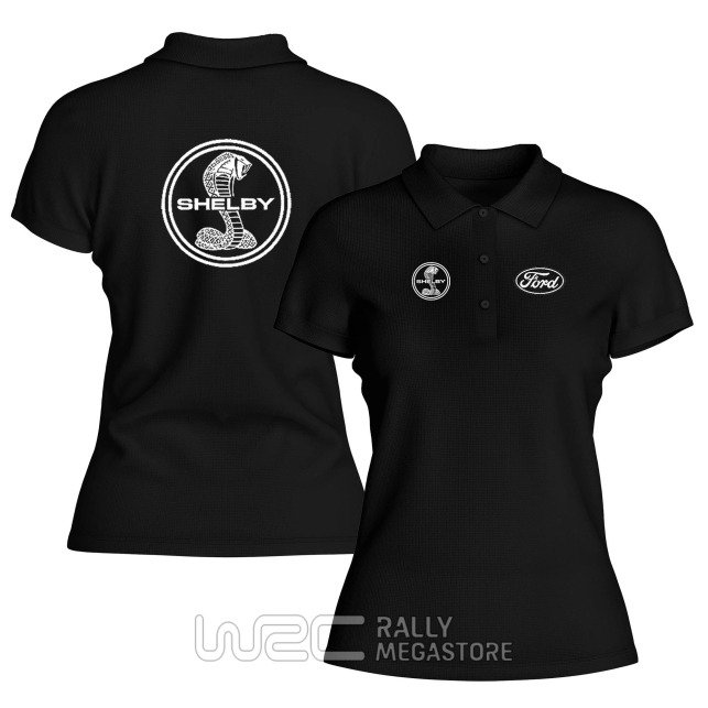 Polo Femme Ford Shelby : Performance Coton & Style Course