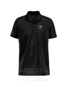 Lamborghini noir à manches bleues Polo Shirt 2