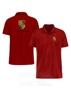Polo Ferrari Rouge Manches Courtes - Coupe Regular Fit