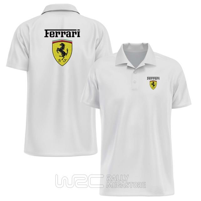 POLO FERRARI BLANC