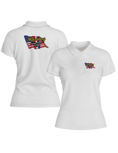 POLO FEMME MUSTANG USA FLAG
