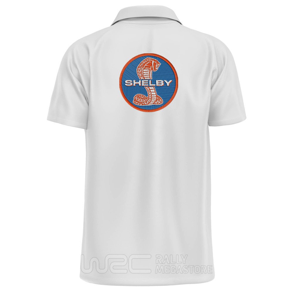 POLO SHELBY LOGO ORANGE ET BLEU