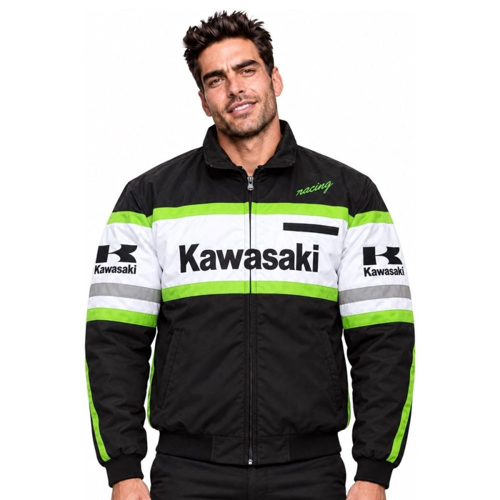 Blouson Kawasaki Noir et Blanc | WRC Rally Mega Store