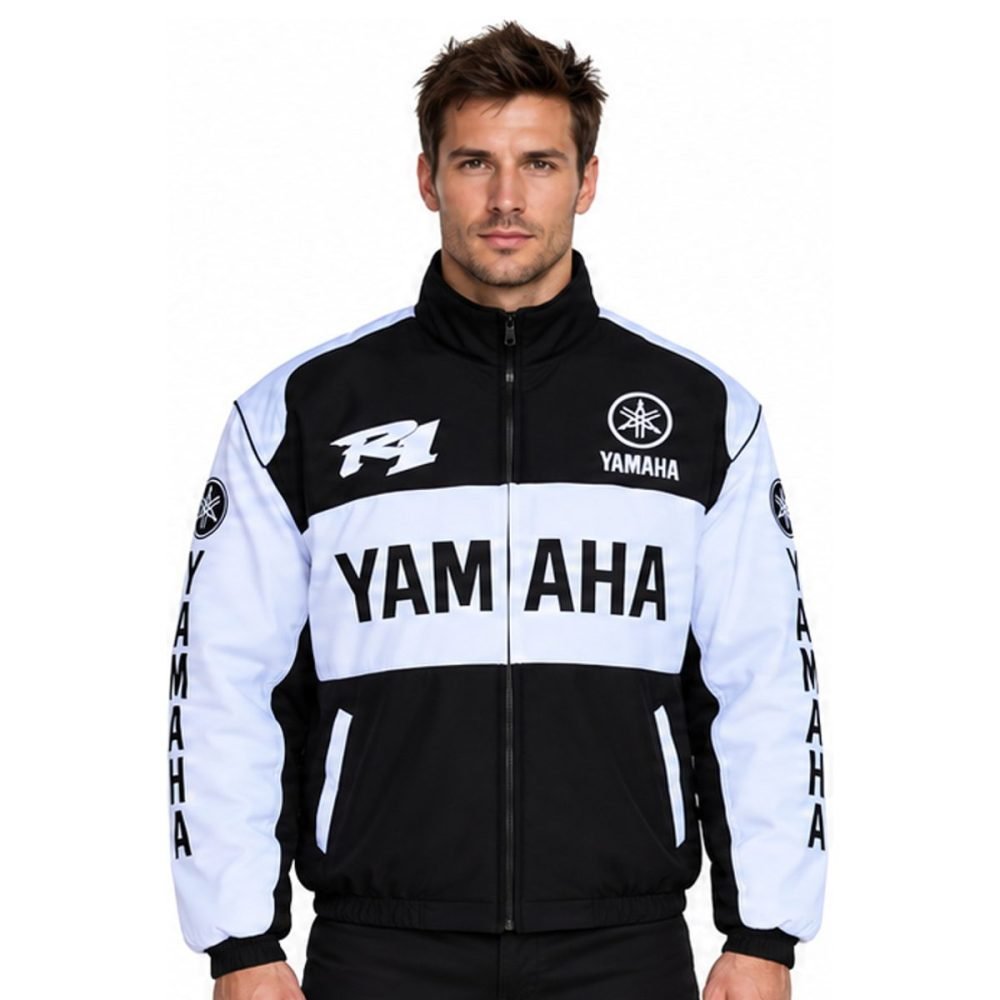 Blouson Yamaha R1 Noir et Blanc | WRC Rally Mega Store