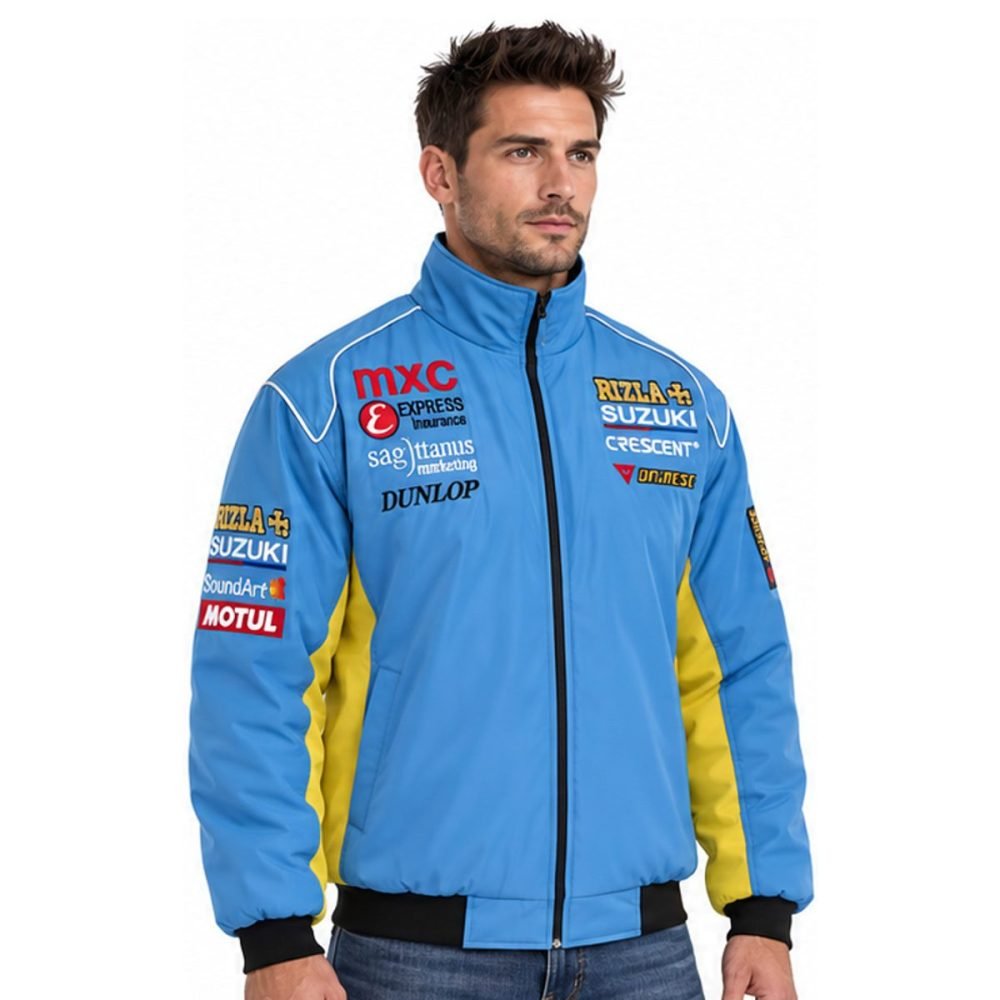 Blouson Suzuki Rizla Bleu et Jaune | WRC Rally Mega Store