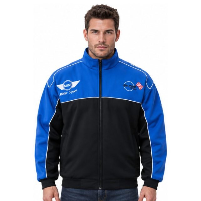 Blouson Mini Cooper Bleu et Noir | WRC Rally Mega Store