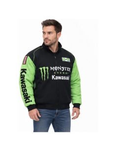 Blouson Kawasaki Monster Energy à logos brodés | WRC Rally Mega Store