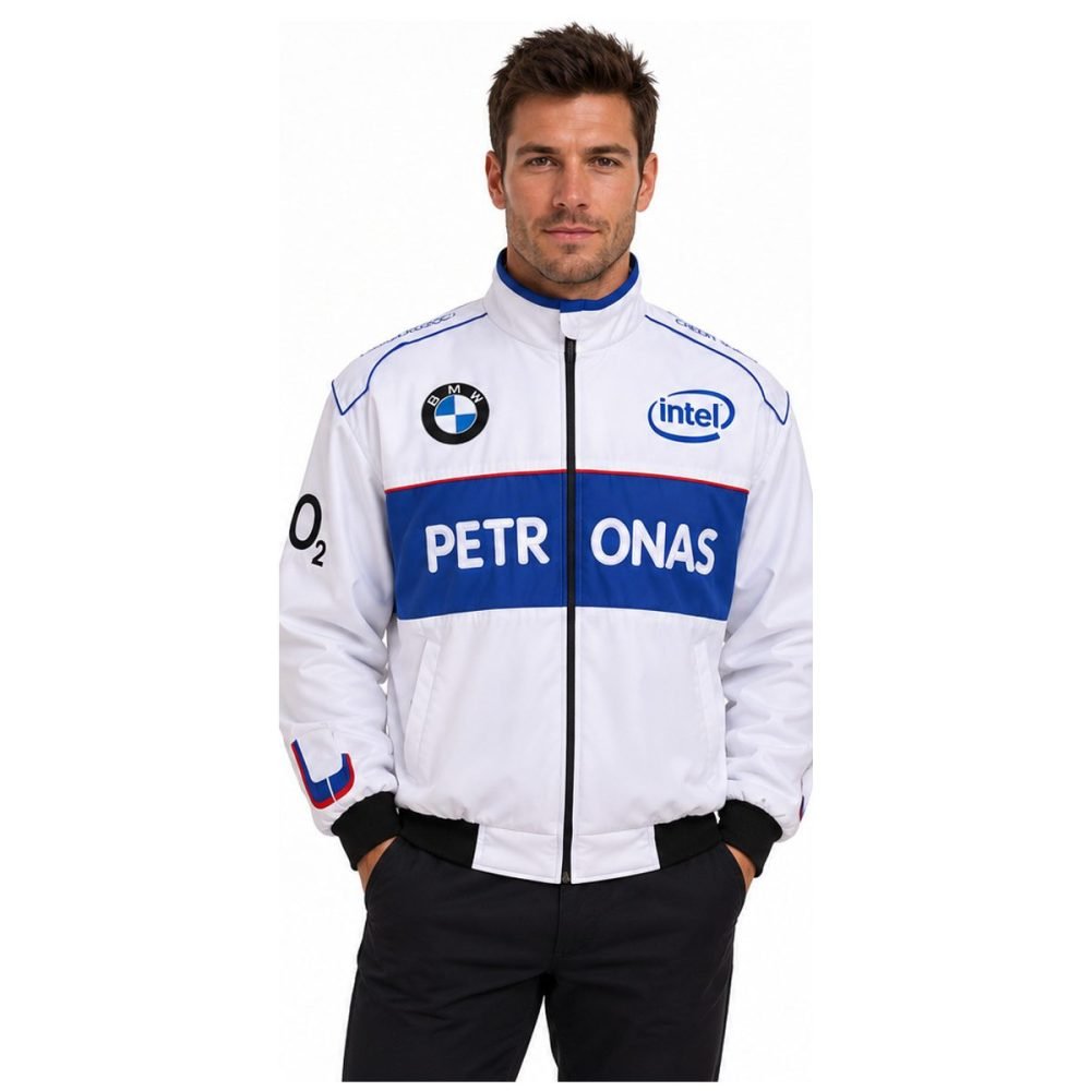 Blouson BMW Petronas Blanc et Bleu | WRC Rally Mega Store
