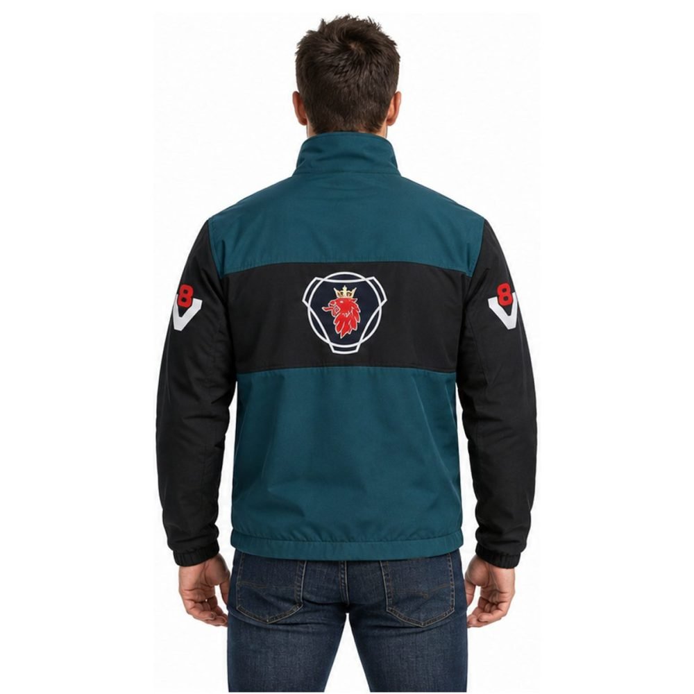 Blouson Scania V8 Vert et Noir | WRC Rally Mega Store