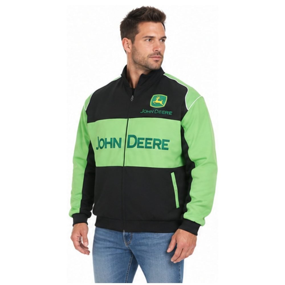 Blouson John-Deere Noir et Vert | WRC Rally Mega Store
