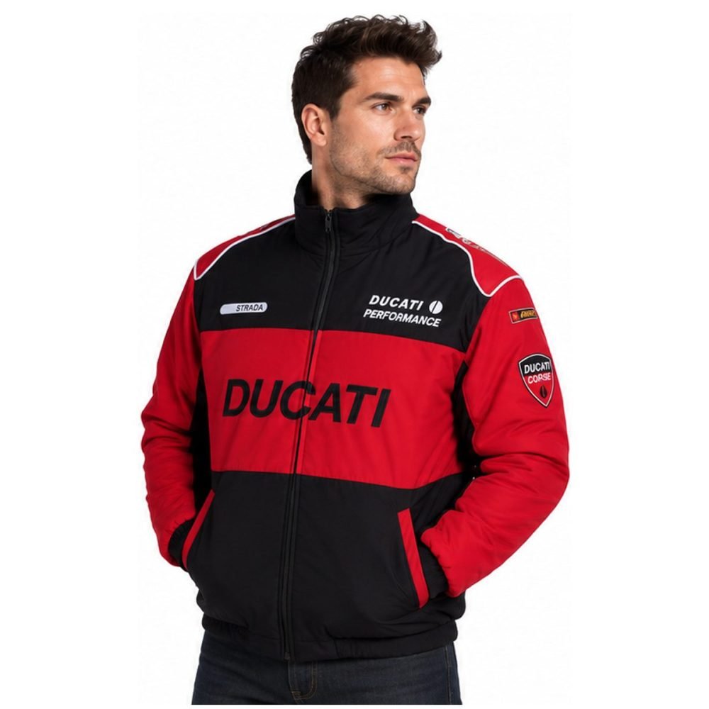 Blouson Ducati Noir et Rouge | WRC Rally Mega Store