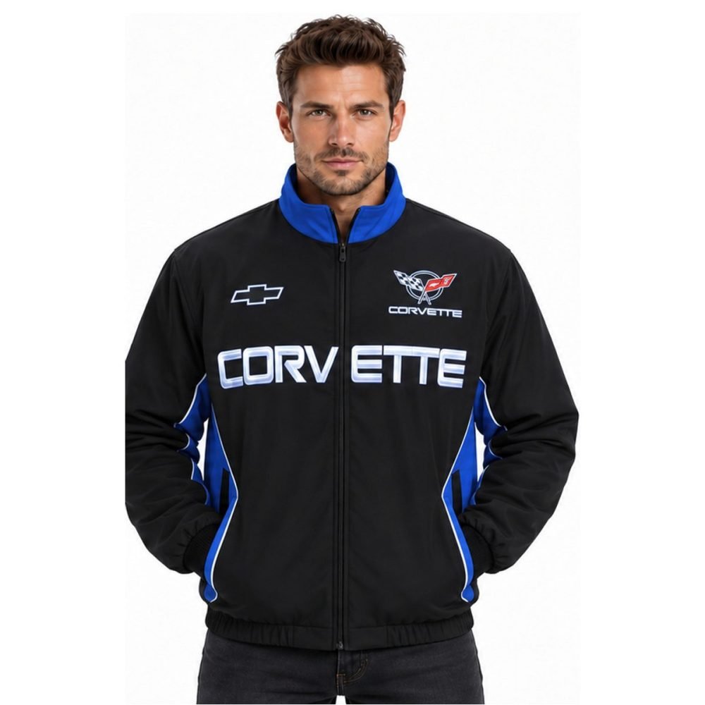 JACKET CORVETTE BLACK AND BLUE | WRC Rally Mega Store