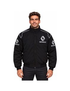 Blouson Renault noir coupe-vent, logos brodés, du XS au 7XL | WRC Rally Mega Store