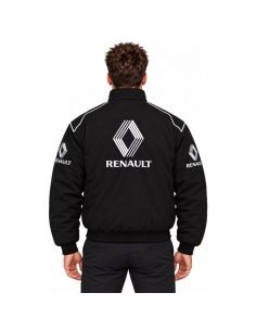 Blouson Renault noir coupe-vent, logos brodés, du XS au 7XL | WRC Rally Mega Store