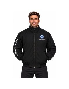 Blouson Volkswagen Noir à logos brodés | WRC Rally Mega Store