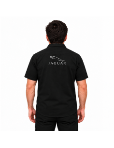 Chemise Jaguar noire à logo poitrine et dos | WRC Rally Mega Store