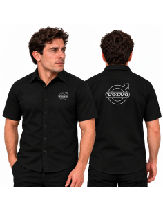 Chemise Volvo noire à logo poitrine et dos | WRC Rally Mega Store