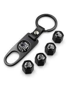 Bouchons de valve Mazdaspeed noirs avec outil – lot de 4 | WRC Rally Mega Store