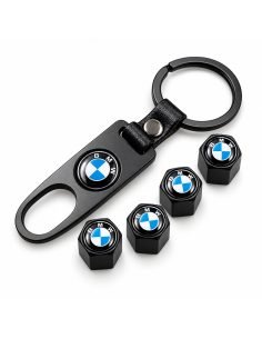 Bouchons de valve BMW noirs avec outil – lot de 4 | WRC Rally Mega Store