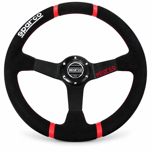 Volant Sparco finition suédée – 13 pouces