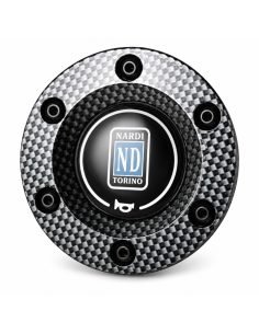 Bouton de klaxon Nardi Torino avec façade effet carbone