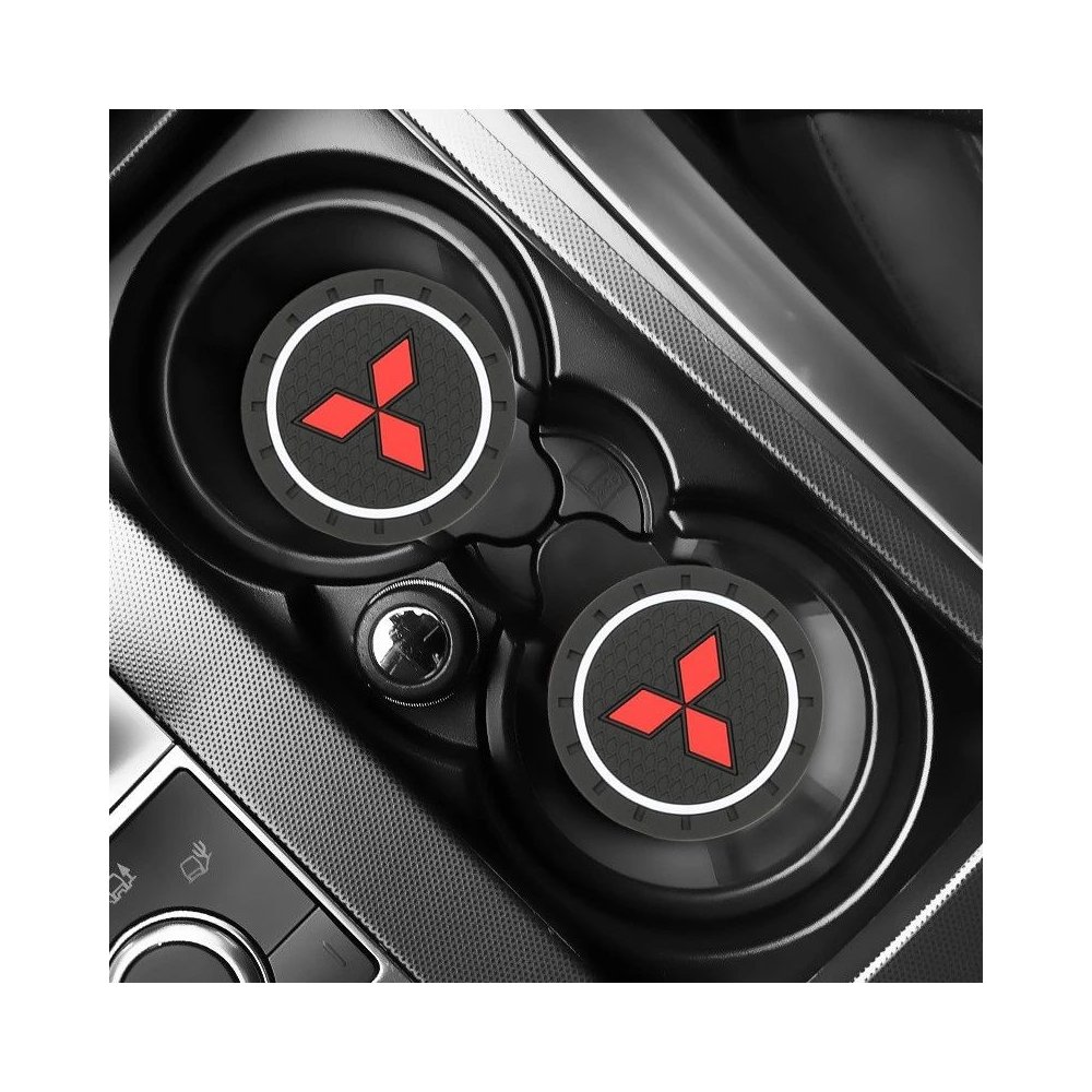 SUPPORT GOBELET VOITURE ANTIDERAPANT MITSUBISHI | WRC Rally Mega.Store