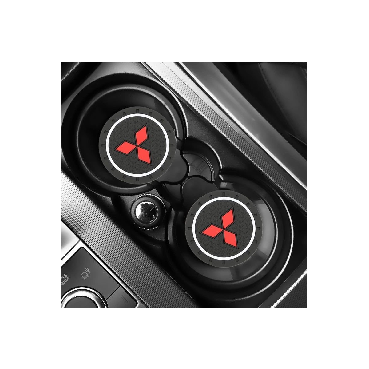 SUPPORT GOBELET VOITURE ANTIDERAPANT MITSUBISHI | WRC Rally Mega.Store