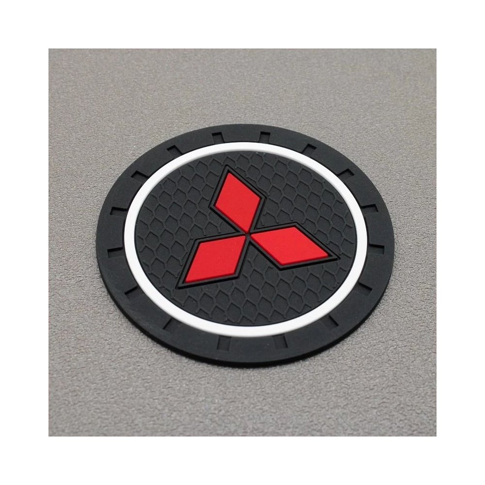 SUPPORT GOBELET VOITURE ANTIDERAPANT MITSUBISHI | WRC Rally Mega.Store