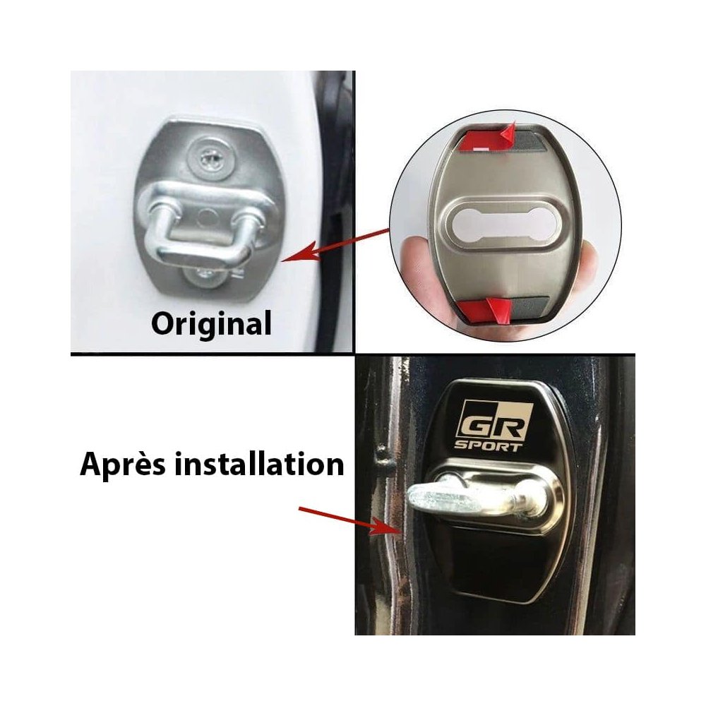 CACHE DE PROTECTION POUR SERRURE DE PORTE TOYOTA GR SPORT | WRC Rally Mega.Store
