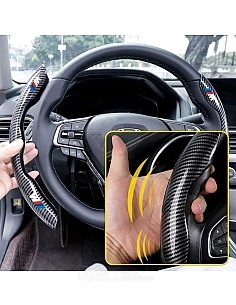 COUVRE VOLANT NOIR FIBRE DE CARBONE POUR BMW | WRC Rally Mega.Store