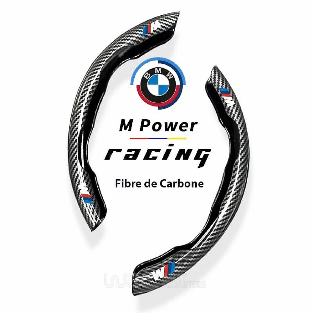 COUVRE VOLANT NOIR FIBRE DE CARBONE POUR BMW | WRC Rally Mega.Store