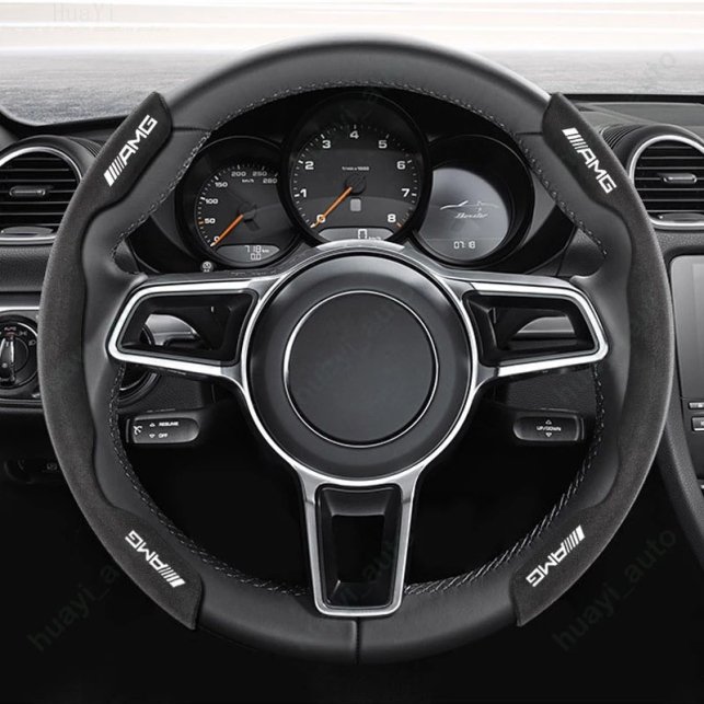 COUVRE VOLANT NOIR POUR VOITURE MERCEDES AMG | WRC Rally Mega.Store