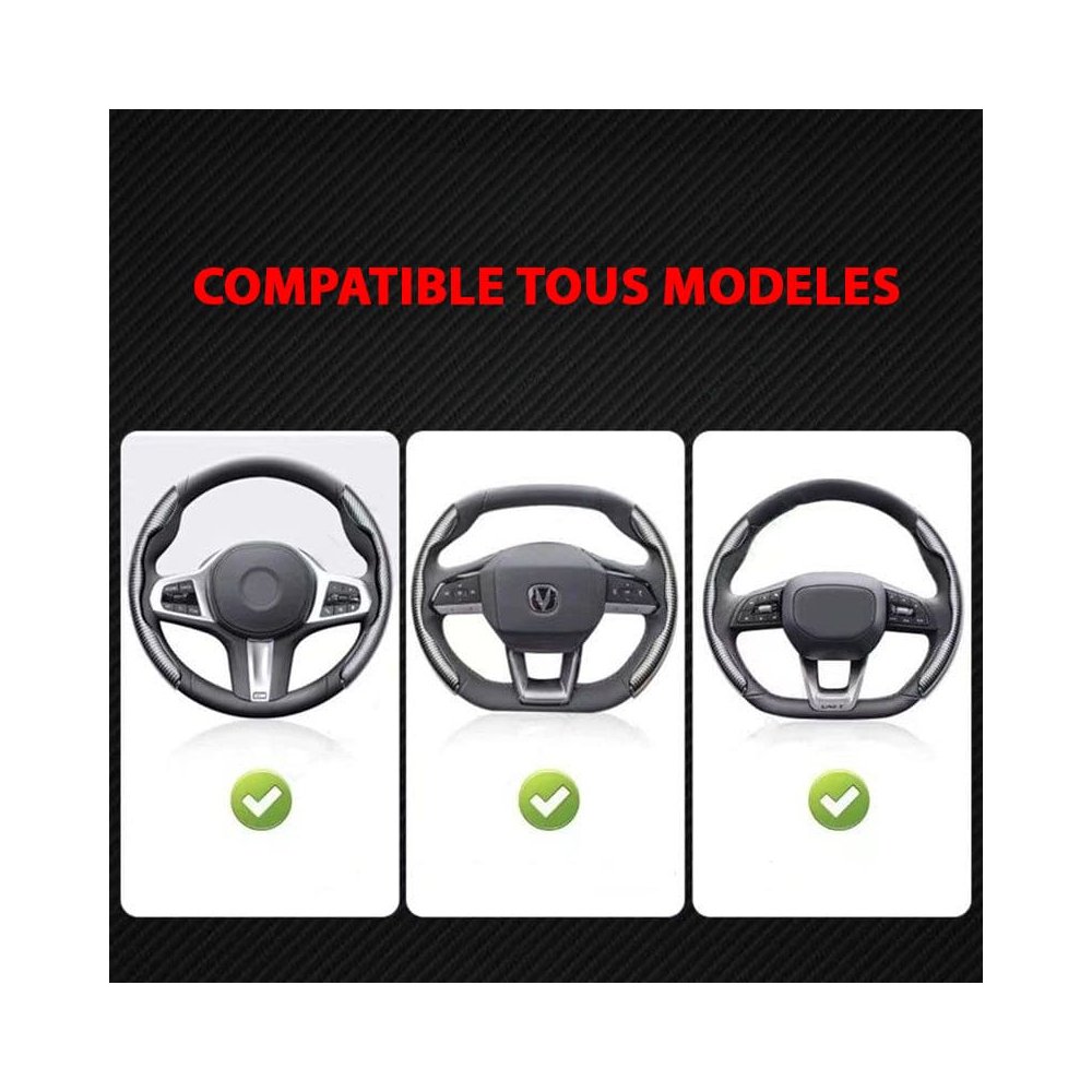 COUVRE VOLANT NOIR FIBRE DE CARBONE POUR AUDI | WRC Rally Mega.Store