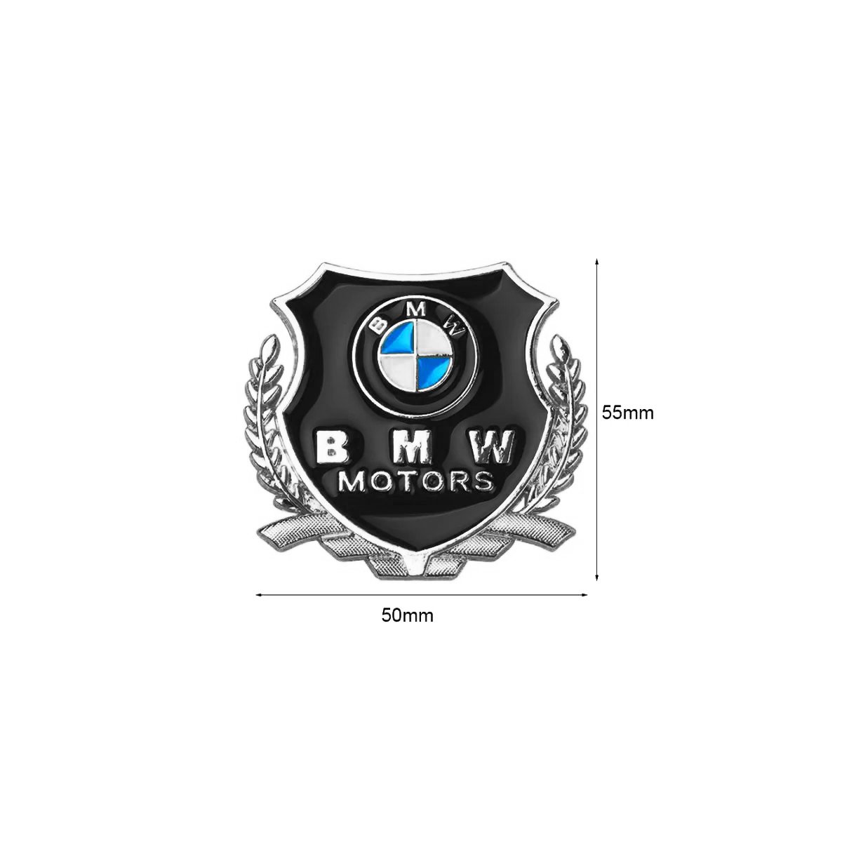 EMBLEME BOUCLIER LOGO BMW SILVER | WRC Rally Mega.Store
