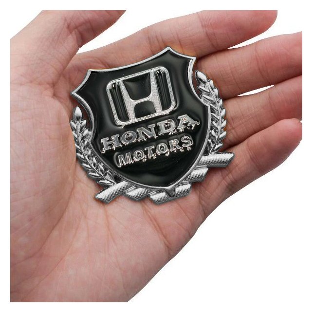 EMBLEME BOUCLIER LOGO HONDA SILVER | WRC Rally Mega.Store