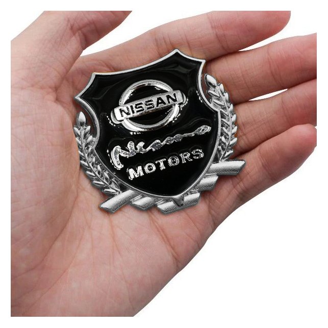 EMBLEME BOUCLIER LOGO NISSAN NISMO MOTORS SILVER | WRC Rally Mega.Store