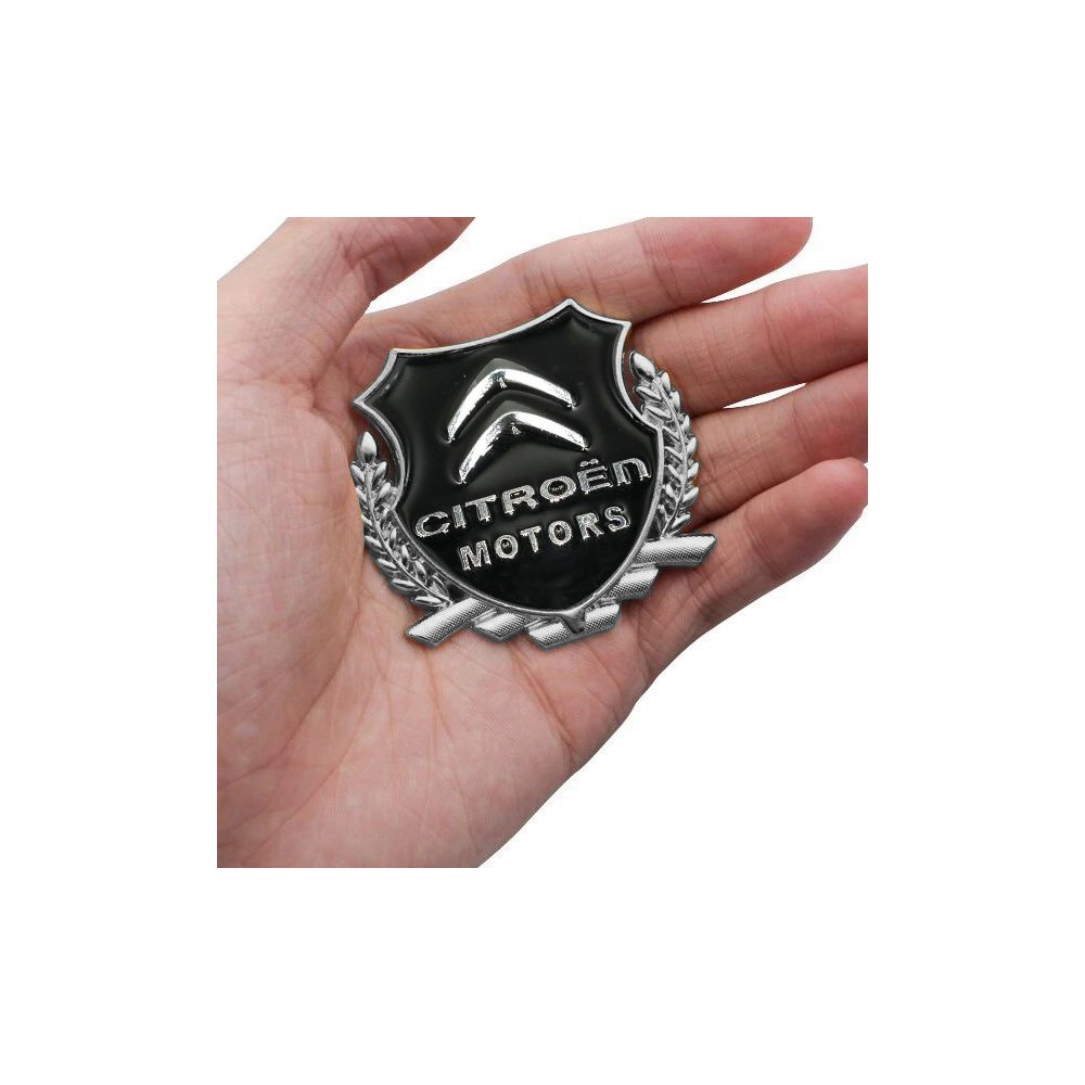 EMBLEME BOUCLIER LOGO CITROEN SILVER | WRC Rally Mega.Store