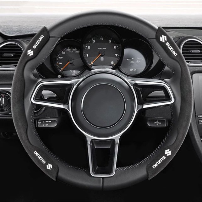 COUVRE VOLANT NOIR POUR VOITURE SUZUKI | WRC Rally Mega.Store
