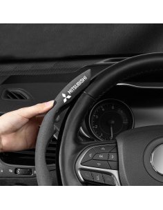 COUVRE VOLANT NOIR POUR VOITURE MITSUBISHI | WRC Rally Mega.Store