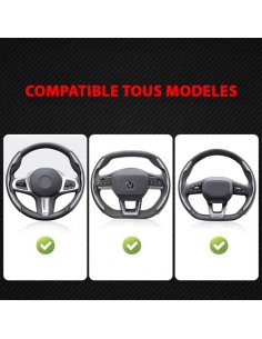 COUVRE VOLANT NOIR POUR VOITURE MITSUBISHI | WRC Rally Mega.Store