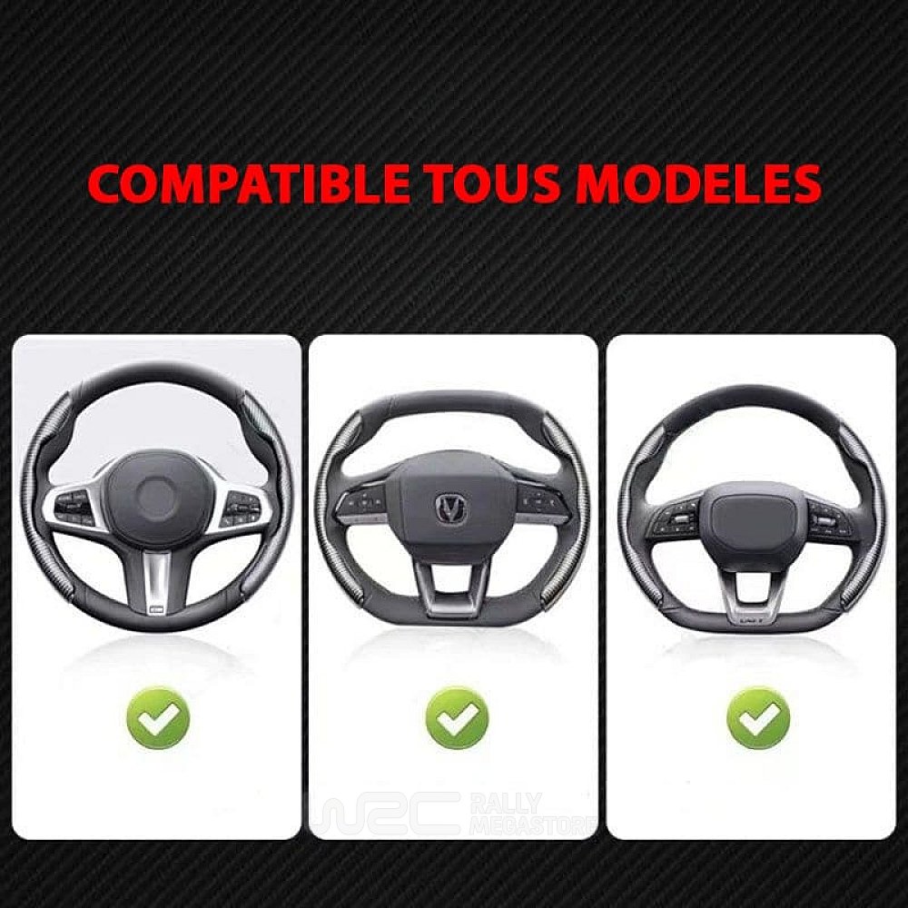 COUVRE VOLANT NOIR POUR VOITURE BMW | WRC Rally Mega.Store
