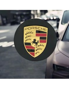 CACHE MOYEU PORSCHE NOIR 65MM | WRC Rally Mega.Store