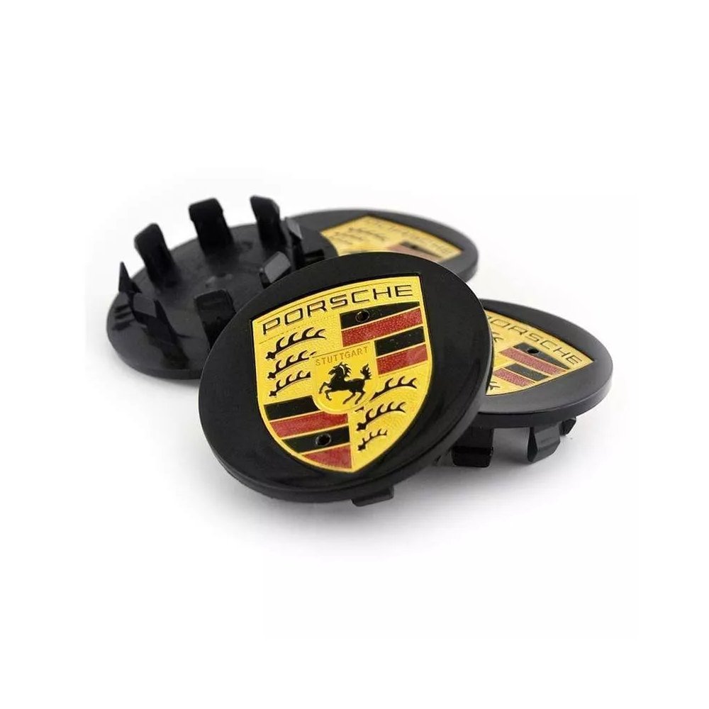 CACHE MOYEU PORSCHE NOIR 65MM | WRC Rally Mega.Store