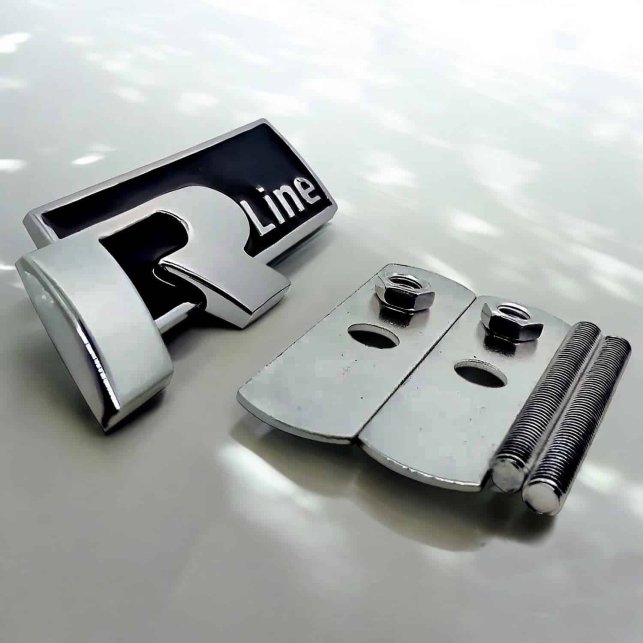 EMBLEME POUR CALANDRE VOLKSWAGEN R LINE | WRC Rally Mega.Store
