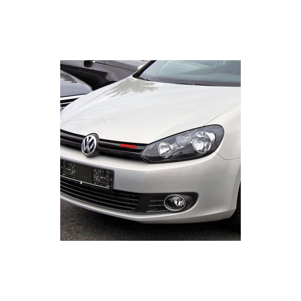 EMBLEME VR6 ROUGE AUTOCOLLANT POUR VOLKSWAGEN GOLF | WRC Rally Mega.Store