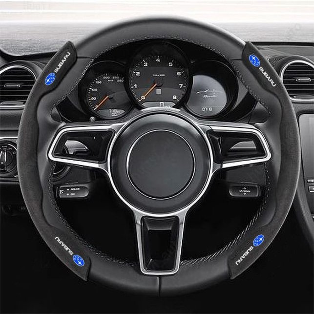 COUVRE VOLANT NOIR POUR VOITURE SUBARU | WRC Rally Mega.Store