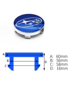 CACHE MOYEU SUBARU 60MM BLEU | WRC Rally Mega.Store 2