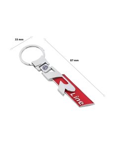 PORTE CLES VOLKSWAGEN R METAL ROUGE | WRC Rally Mega.Store