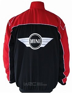 BLOUSON MINI COOPER ROUGE ET NOIR | WRC Rally Mega.Store